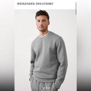 Banana Republic Factory Men's Weekender Sweatshirt in Gray